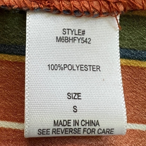 Ophelia Roe Two Piece Midi Striped‎ Dress Sz. S NWOT - Picture 15 of 16